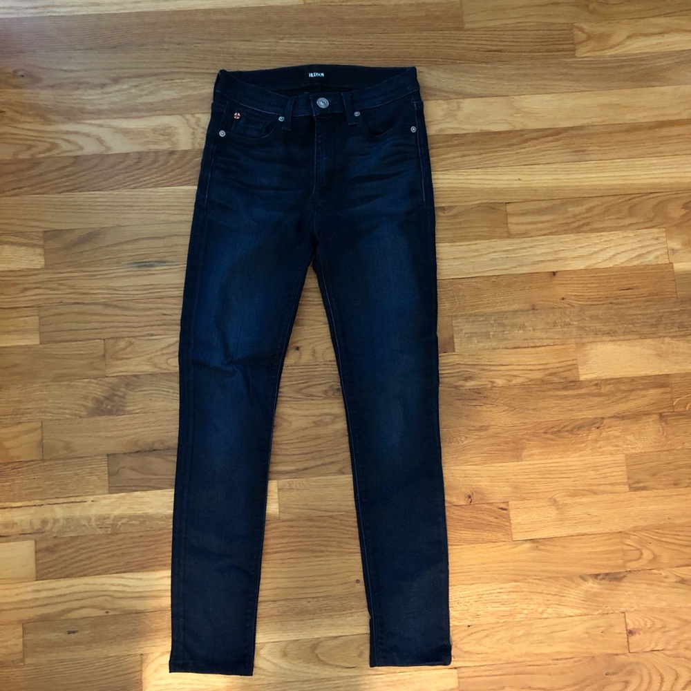 Hudson denim dark wash skinny jeans
